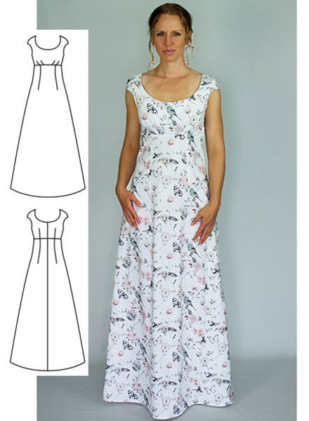 maxi gown pattern