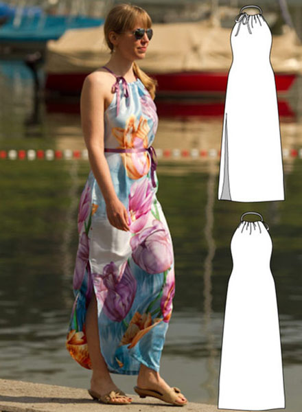 8 FREE Halter Dress Patterns for Women
