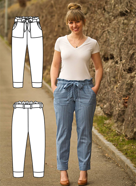 Easy Pants Pattern - Yvonna Yoga Pants