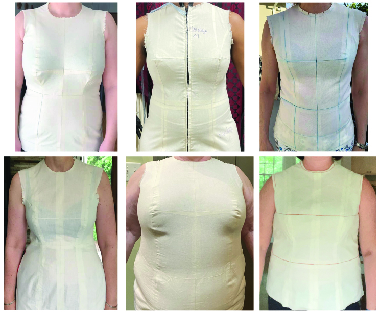 photos of students wearing there moulages made with the GRD Method.